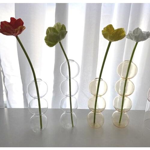 Flower Vase for Table Decoration Living Room Decorative Vase Decor Flowers Arrangement Desktop Flower Vase Decor