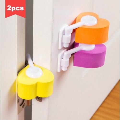 Baby Anti-pinch Cabinet Door Stoppers Thickening EVA Anti-clamping Hand Door Damper Carmen Block 2pcs Safety Hinge For Door