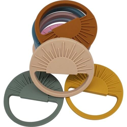 Baby Soothing Teether Toy Silicone Sensory Toys For Teething Newborn Swan Teether Pacifier Chain Pendants Babies Reborn Gifts