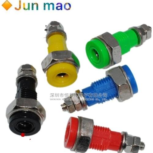 Jxz-2 terminal M4 * 32mm banana socket M4 * 32mm pure copper 4mm jack panel opening 10mm Connector