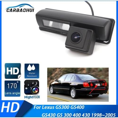 Car Reversing image HD Camera Night Vision Rear View back up Camera ​For Lexus GS300 GS400 GS430 GS 300 400 430 1998 ~ 2005