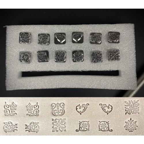 Leather Stamping Tools Zodiac Grass Constellation Animal Mold Stamps Set Metal for leathercraft embossing handmade diy work Tool