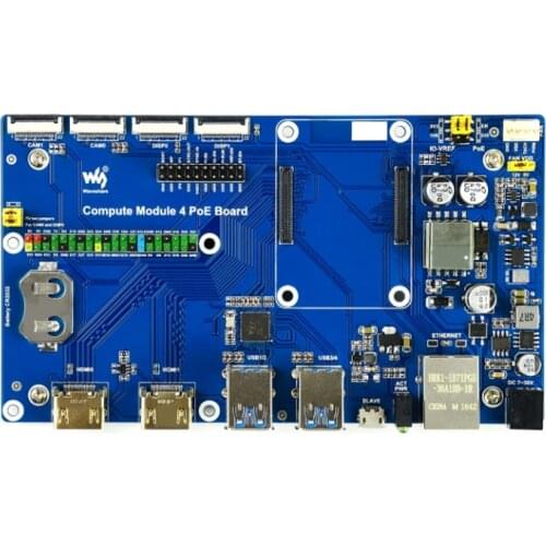Raspberry Pi Compute Module 4 IO Board With PoE Feature