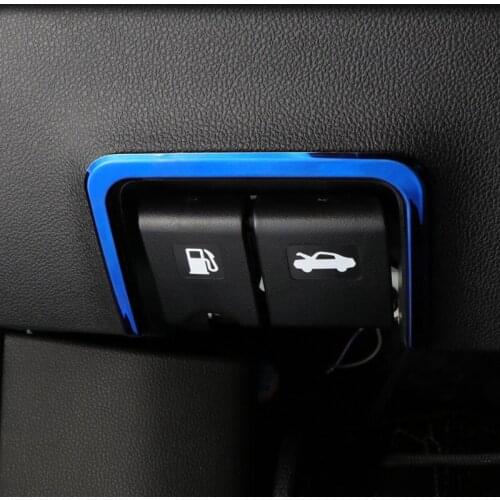 Car Engine cover Open button decoration For Renault Koleos 2017 2018 2019 Fuel tank switch cover accessories