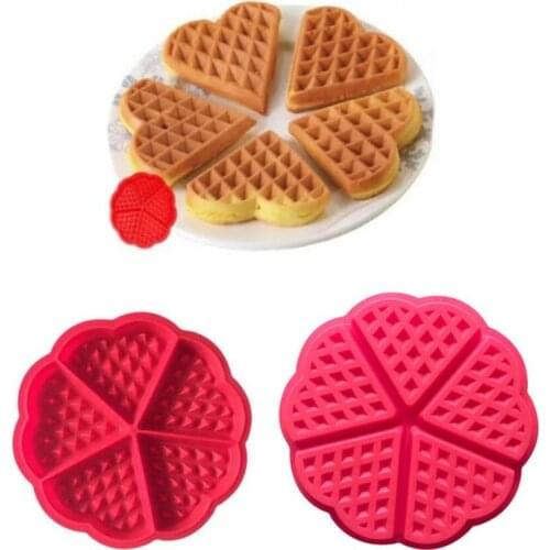 Kitchen Silicone Waffle Makers For Kids Silicone Cake Mold Waffle Mold Silicone Bakeware Set Nonstick Silicone Baking Mold