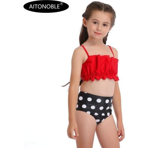 Aitonoble Swimwear Girls Bikini Set Princess Two Pieces swimwear Princess Cosplay Costume