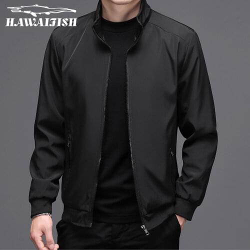 Hawaifish brand jacket men spring and autumn casual Korean trend chaqueta hombre 2021 hot sale stand collar slim veste homme