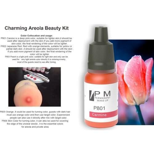 PM 3D Areola Permanent Makeup PMU Pigment Kit