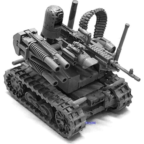 Wong Work Unpainted 1/35 Resin Model Kits Garage Kit Unmanned Combat Robot Figure Unassembled Statue KOO-46