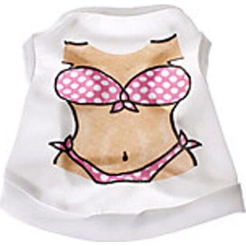 Dog Clothes Summer Pet Shirts for Dogs Costume Cat Clothing Cartoon Dog Vest Summer Clothes for Dogs Shirts Cotton Small Medium
