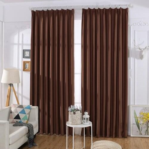 Solid Color Blackout Curtain Fabric Hight Shading Window Curtains Curtains Room For Kitchen Bedroom Finished Decor Home Living