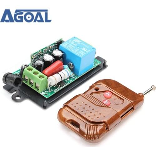 220V 10A 315MHz Wireless Remote Control Switch Transmitter Receiver Free Shipping
