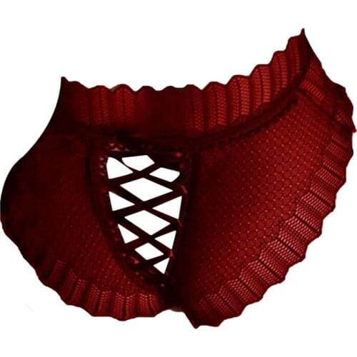 Sexy Panties Women High Waist Lace Thongs And G Strings Underwear Ladies Hollow Out Underpants Intimates Lingerie Woman