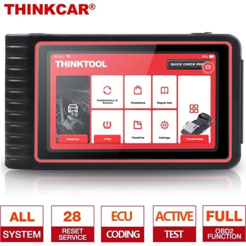 THINKCAR THINKTOOL OBD2 Scanner All System Code Reader 28 Reset Functions SAS TPMS DPF Oil Reset Engine OBDII Cars Diagnose