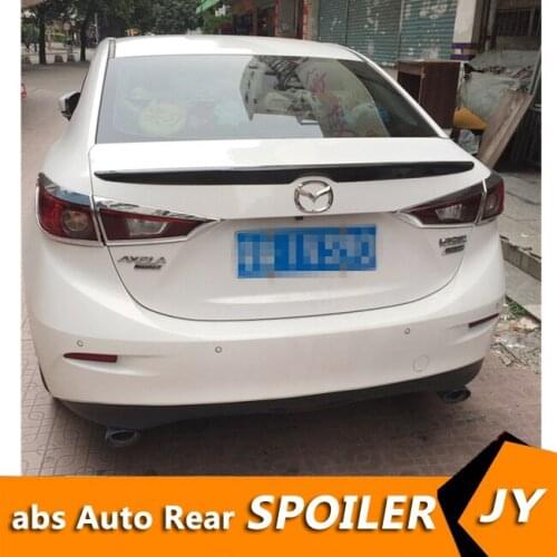 For MAZDA Axela Spoiler 2014-2017 MAZDA M3 spoiler High Quality ABS Material Car Rear Wing Primer Color Rear Spoiler