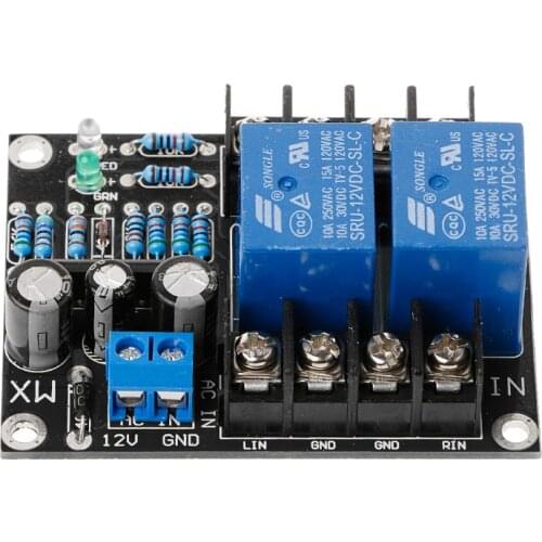 UPC1237 Dual Channel Speaker Protection Circuit Board DC 12-24V Boot Mute Delay