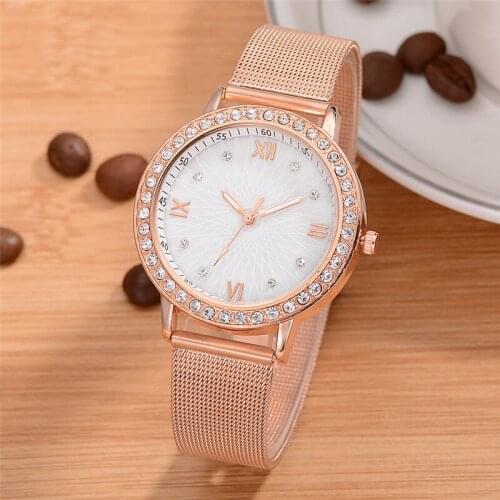 Womens Watch Romantic Crystal Simple Fashion Bracelet Quartz Watch Rhinestone Womens Watch Zegarek Damski Ladies Jewelry 2020