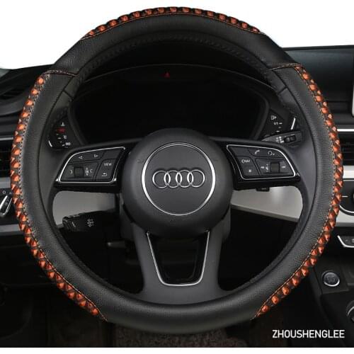 ZHOUSHENGLEE Microfiber Leather Car Steering Wheel Cover Dodges Viper Caliber Journey Ram 1500 Challenger Charger Nitro Durango