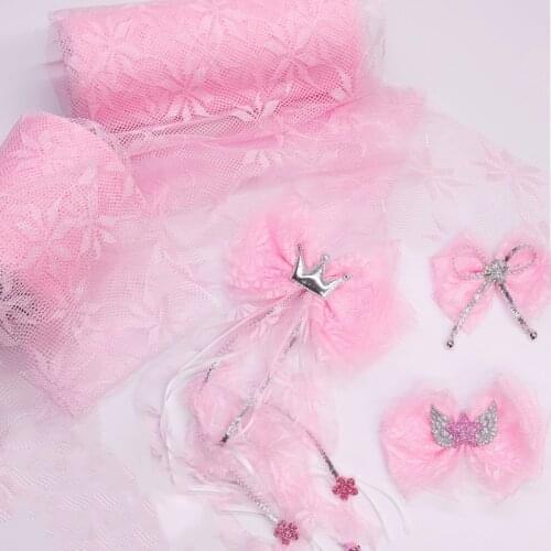 10 Yards 7.5/13Cm Tulle Roll Tutu Lace Fabric Wedding Decoration Organza Laser DIY Crafts Baby Shower Birthday Party Supplies