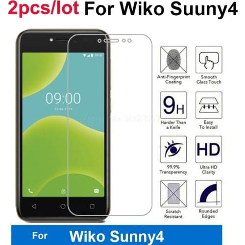 2PCS 9H Tempered Glass For Wiko Jerry 4 Screen Protector Explosion-proof Protective Smartphone Film For Wiko Jerry4 Glass Cover