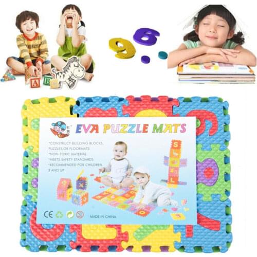 36pcs Baby Kids Number Alphanumeric Puzzle Foam Mats Soft Toy Gift DIY Cute Kids Educational Playing Floor Mat