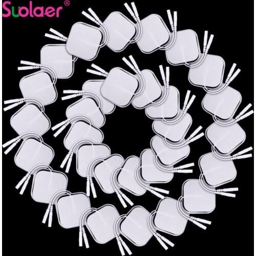 50pcs/100pcs Self Adhesive Replacement Tens Electrode Pads Square 4*4/5*5 cm Muscle Stimulator Electric Digital Machine Massager