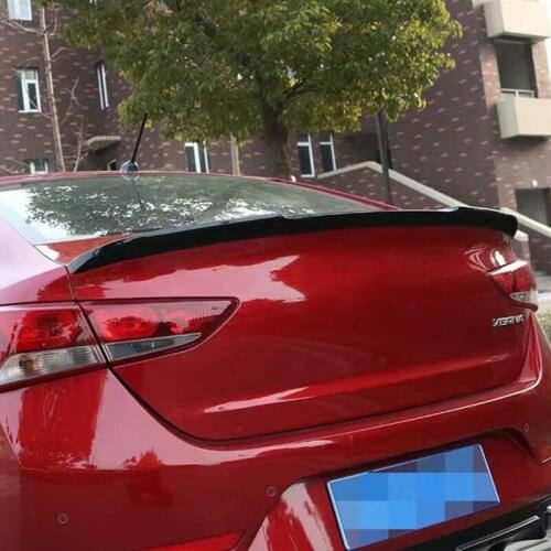 For Accessory Spoiler Hyundai Accent 2017 2018 19 ABS Plastic High Strength Primer Color Tail Wing Verna Trunk Rear Lip Spoiler