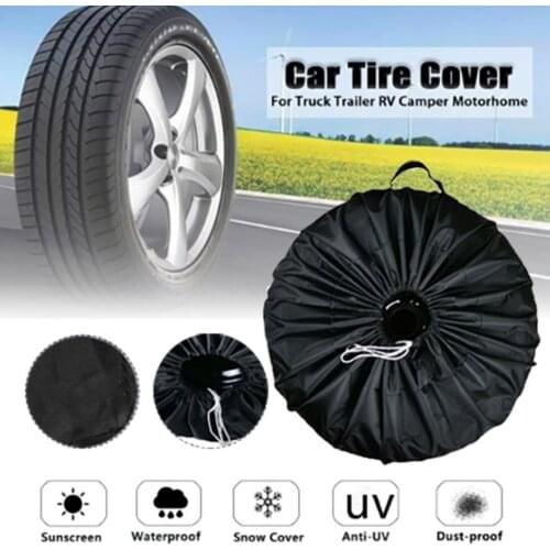 Oxford Cloth Spare Tire Cover Universal Wheel Tires Storage Bags Waterproof Dust Protection Tire Protector Car Accessories