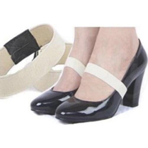 Colored Elastic Band Shoe Strap Solid Color Shoelace For High Heel Shoes 2*20cm