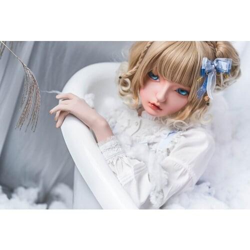 Dollkii 06) Female Girl Silica Resin Cosplay BJD Cross Dressing Kigurumi Head Mask Anime Role Play Party Crossdresser Doll Mask