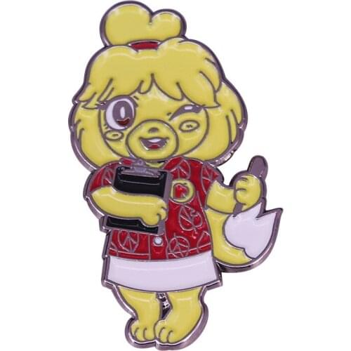 Isabelle Animal Crossing New Horizons Brooch Add some island style flair to your collection