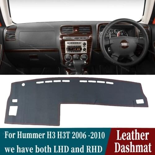 For Hummer H3 H3T 2006 2007 2008 2009 2010 Leather Dashmat Dashboard Cover Pad Dash Mat Carpet Car-Styling accessories