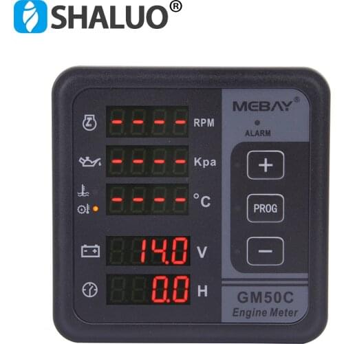 GM50C GM50CR Engine Digital Display Multifunction Meter CAN RS485 Port Remote Monitoring Multi-function Panel Genset Part