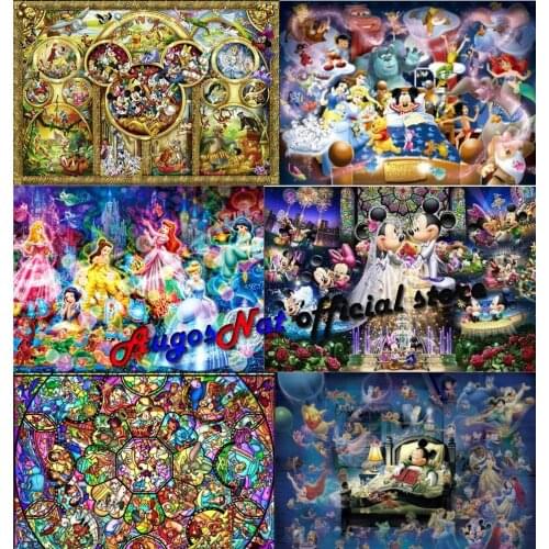 Cartoon diamond painting full square mouse mosaic embroidery princess rhinestone picture puzzle drawing wall decor craft gift