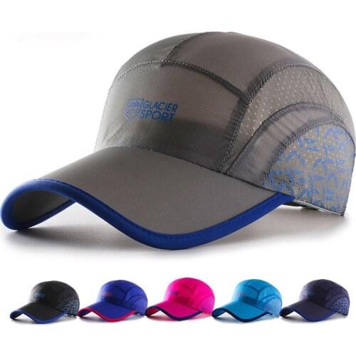 Mens Outdoor Embroidered Adjustable Hat Quick-drying Breathable Baseball Cap Foldable Fishing Hats Ladies Fashion Letter Sunhat