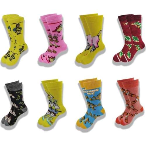 Animation Cartoon Animals Men and Womens Autumn and Winter Socks in the Tube Good Quality Comfortable Casual Socks