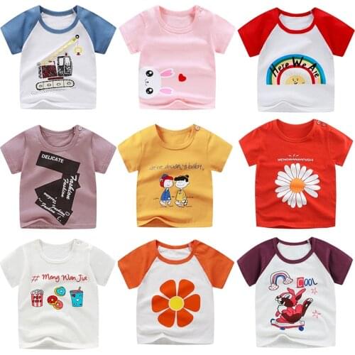 New Product Children Boy New Cartoon Design Baby Cotton Top Summer Clothing Toddler Fashion T-shirt Cute Childrens Game Clothin