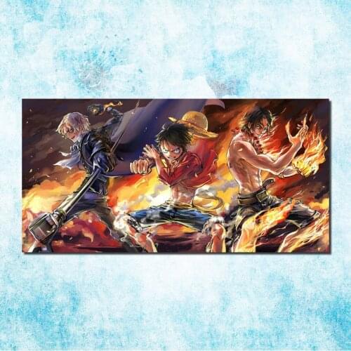 One Piece Luffy Japan Hot Anime Silk Canvas Poster 20x40 24x48 Inch Pictures For Room Decor Gift-11
