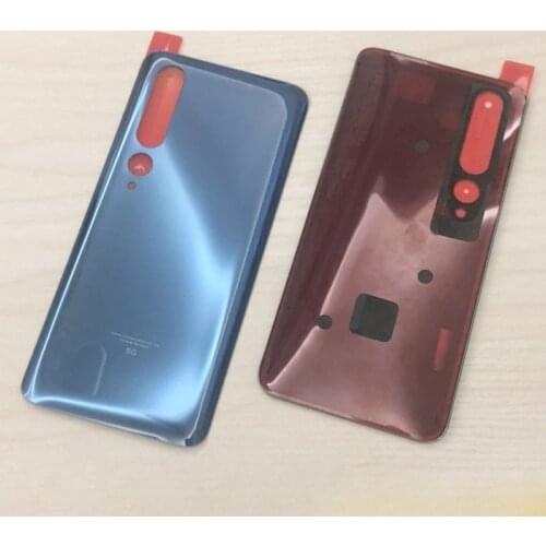 For Xiaomi Mi10 Back Glass mi10 pro Rear Battery Cover Door Housing Case With Adhesive For Xiaomi Mi 10 Battery Cover