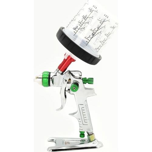 Spray Gun With Adapter And Pps Tank HVLP Spray Gun Auto Feed Paint Spray Gun 1.3/1.4/1.7mm Nozzle Szie Car Paint Airbrush