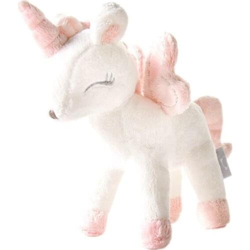 23cm New Pink Unicorn Plushies Anime Plush Toys Stuffed Animals Children Sleep Dolls Girls Birthday Gift