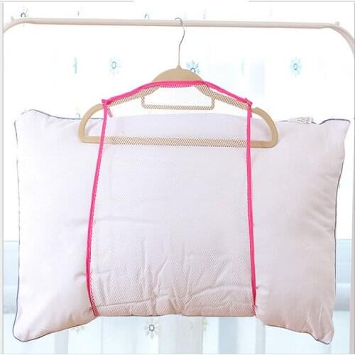 The pillow cushion drying laundry bag net fixed pillow drying drying net basket fiber clothing Large care wash
