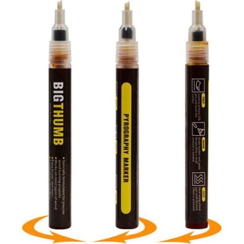 Wood Burning Pen Marker Chemical Wood Burning Marker Scorch Pen For DIY Wood Projects Fine Tip Wood Burner Tool