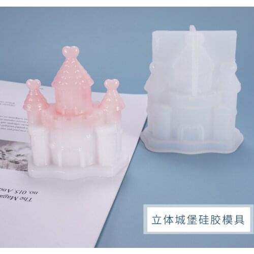 DIY Glue Dropping Mold Three Dimensional Castle House Dream Decoration European Cartoon Silicone Mold Molds