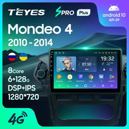 TEYES SPRO Plus For Ford Mondeo 4 2010 - 2014 Car Radio Multimedia Video Player Navigation Android 10 No 2din 2 din dvd