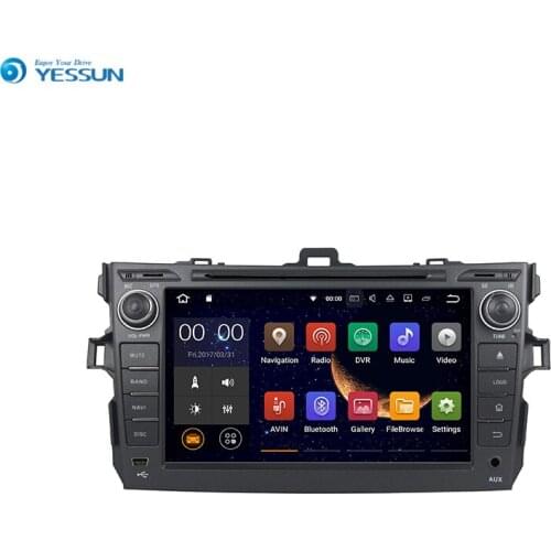 YESSUN Android Radio Car DVD Player For Toyota Corolla 2007~2011 Stereo Radio Multimedia GPS Navigation With AM/FM