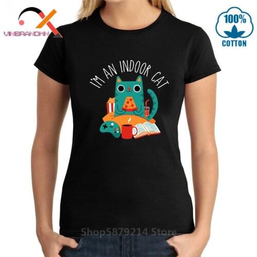 2020 Summer Womens Hip Hop Casual Game Top Tee Cartoon Indoor Cat Printed Streetwear PS4 T Shirts Flerken Female Tshirt Couples