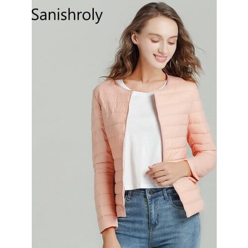 Sanishroly Two Wear 2019 Women Ultra Light Down Coat White Duck Down Jacket Parka Female Short Outerwear Tops Plus Size 4XL S594