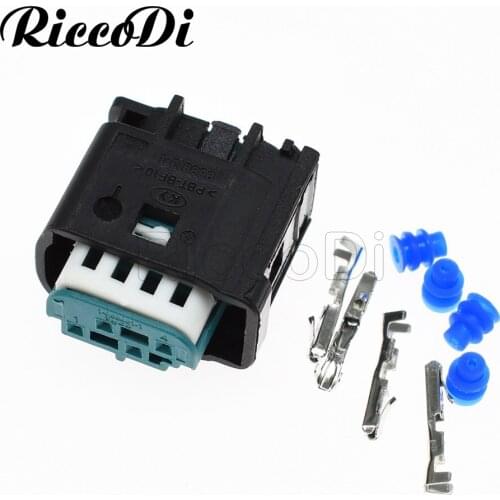 10Sets Tyco 0.6mm 4 Pin Female Waterproof Auto Sensor Connector Reversing Image Plug For Porsche VW Audi BMW Chery 1-967640-1