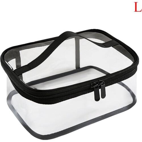 1PCS Travel Cosmetic Makeup Toiletry Wash Bag Pouch Clear Transparent PVC Zipper Bag